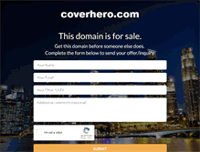 Tablet Screenshot of coverhero.com
